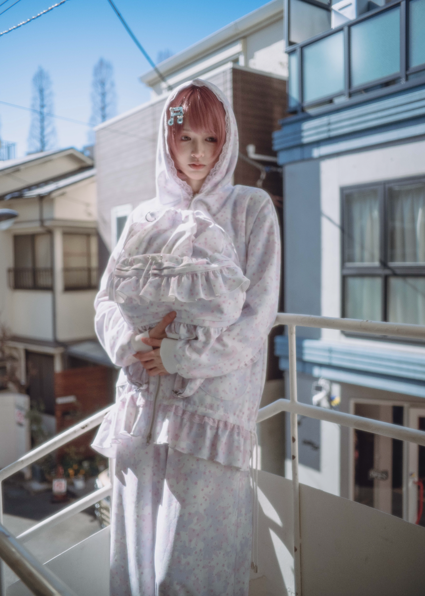 milky star camo knapsack