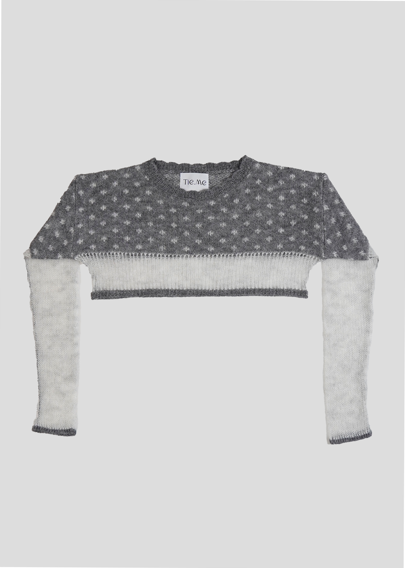 color dot short knit