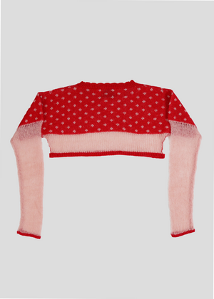 color dot short knit