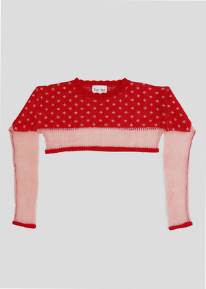 color dot short knit