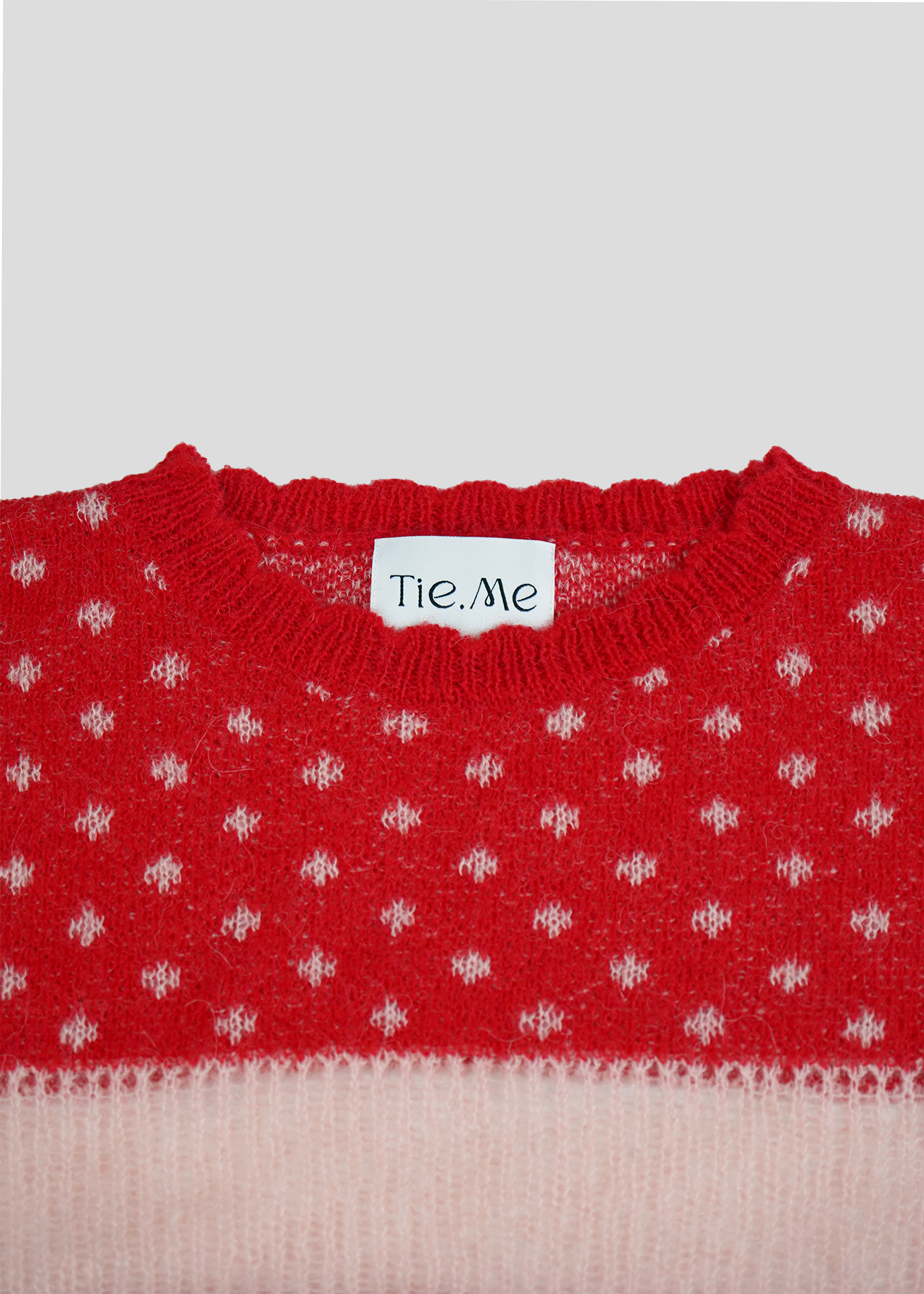 color dot short knit