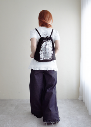 須藤はる奈×Tie.Meコラボ 百合刺繍3Way Bag