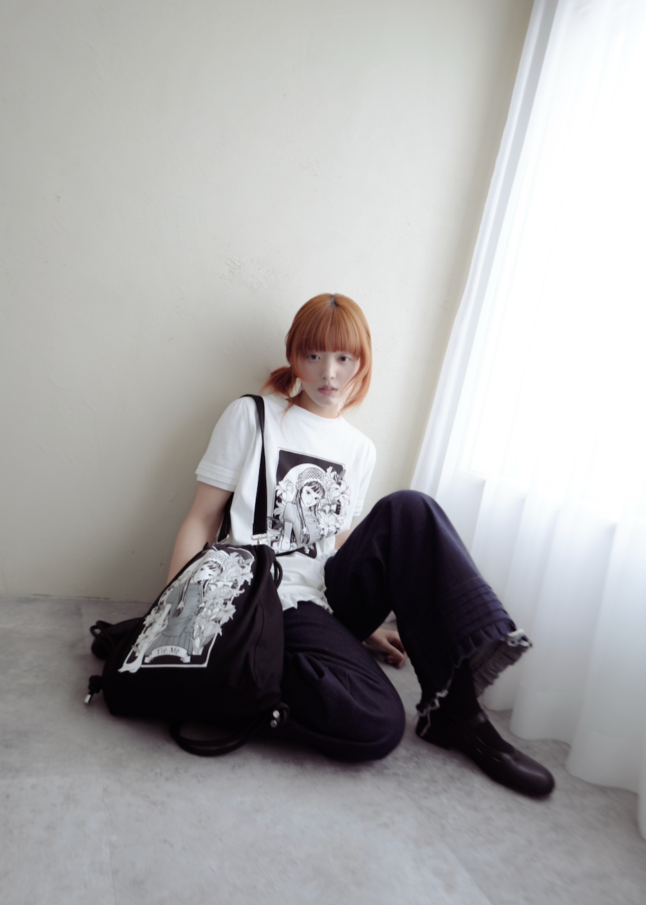 須藤はる奈×Tie.Meコラボ 百合刺繍3Way Bag