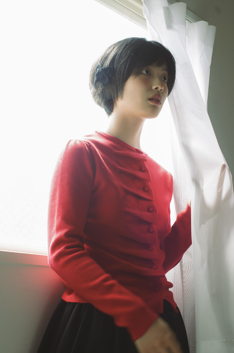 button up knit-slim fit