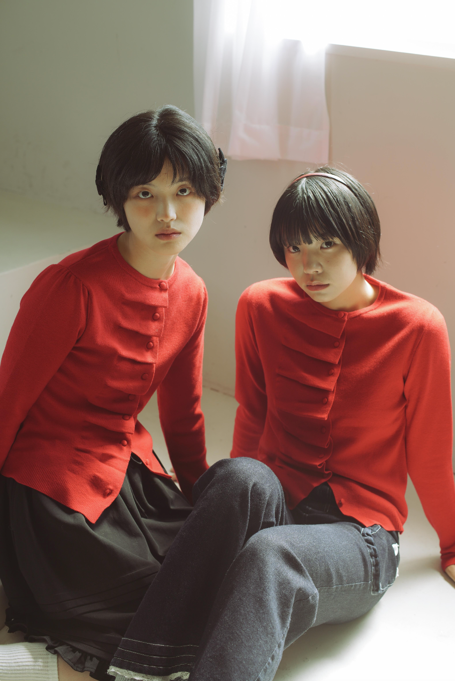 button up knit-slim fit