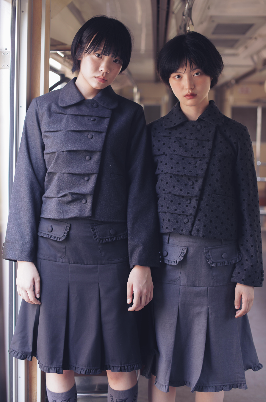 pleated cargo skirt