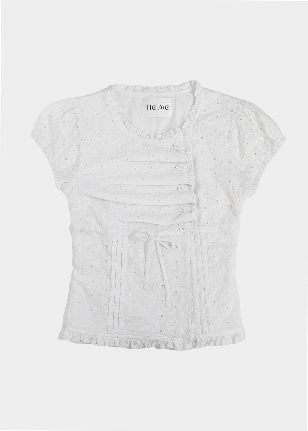 button up flora blouse