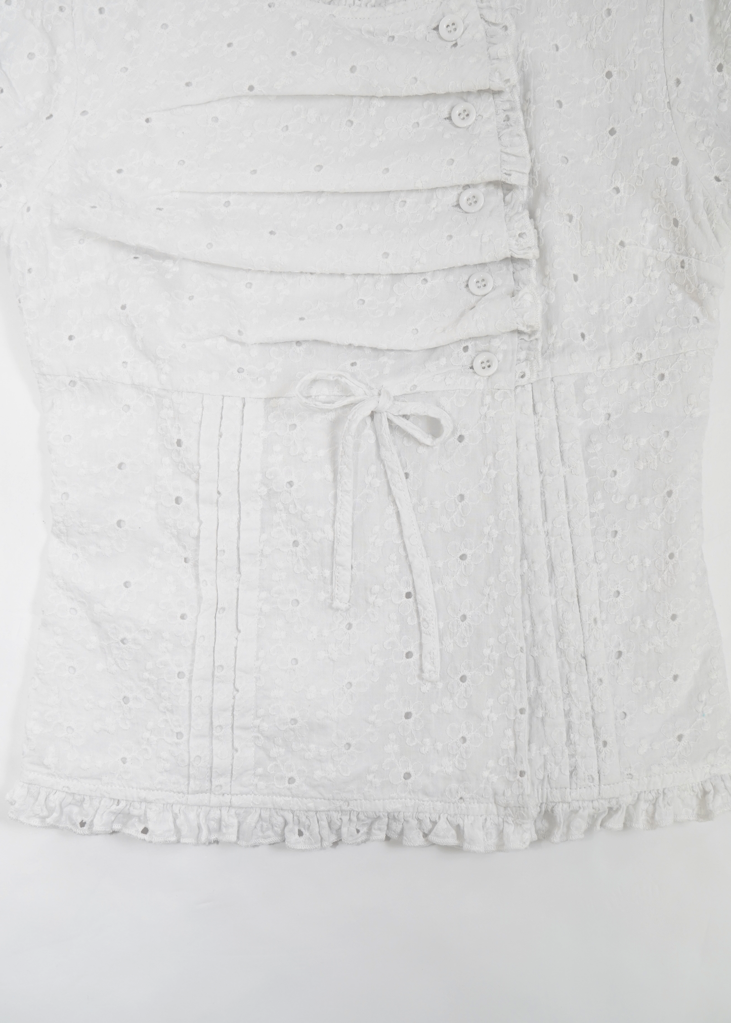 button up flora blouse