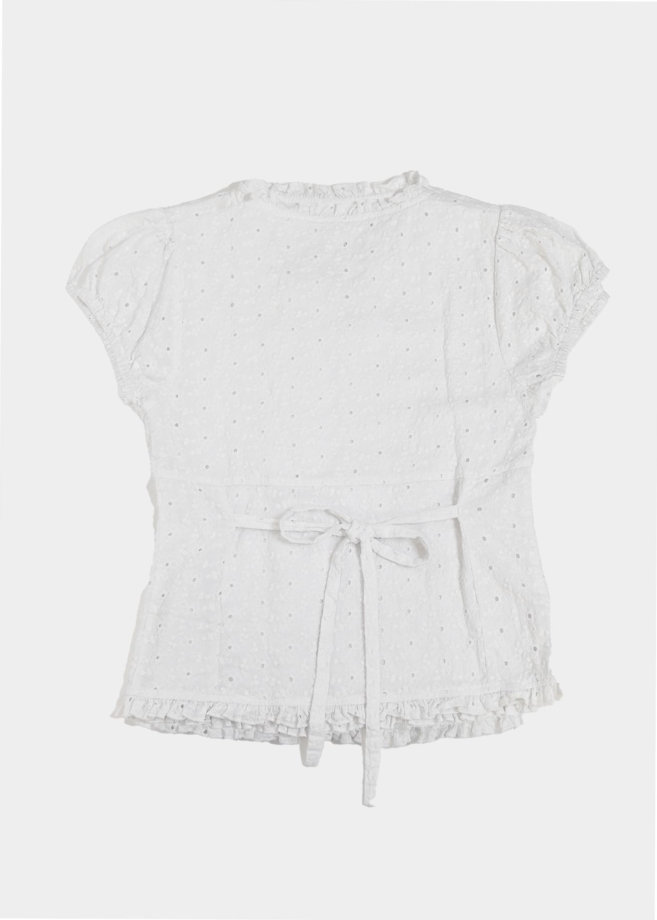 button up flora blouse
