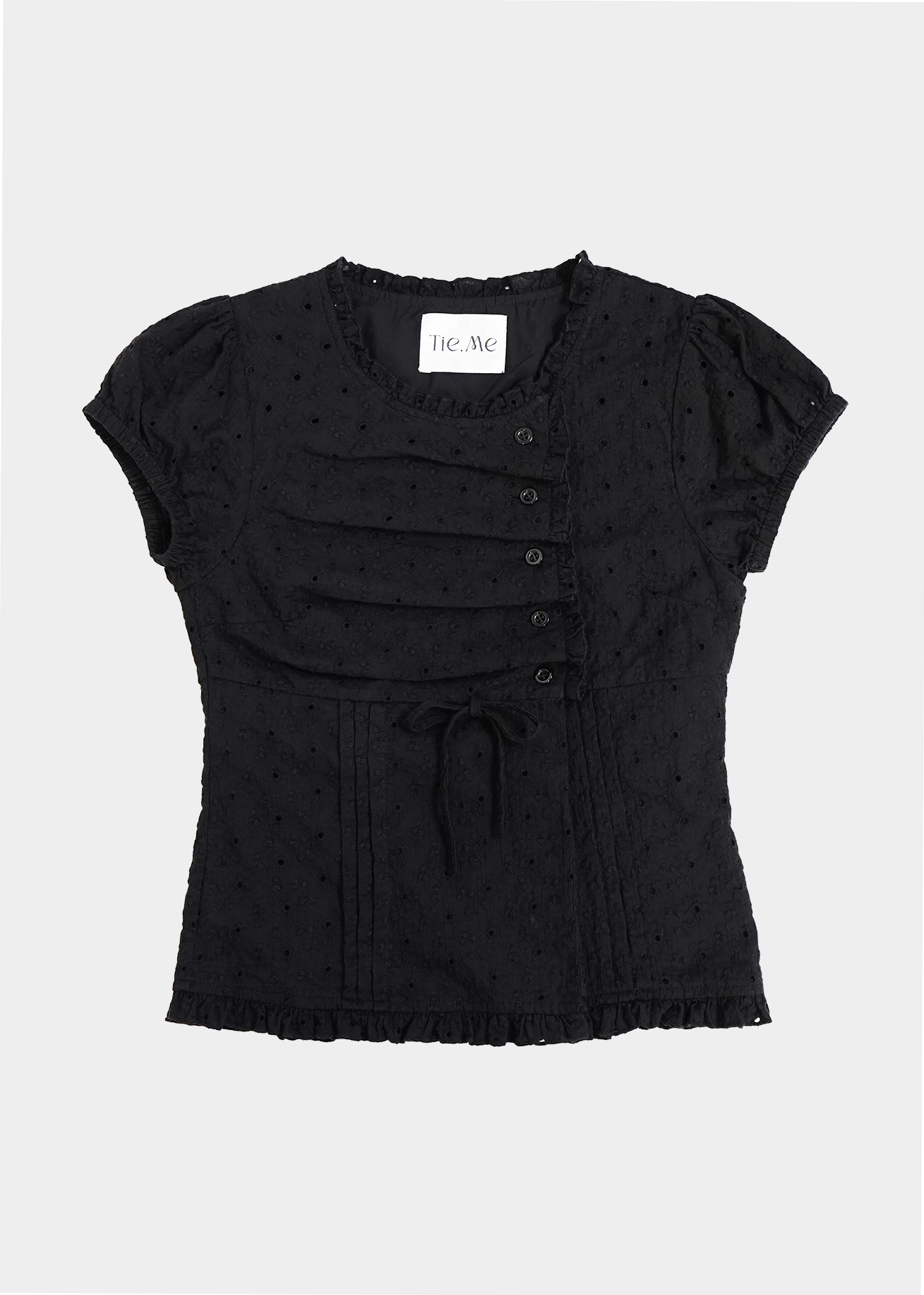 button up flora blouse