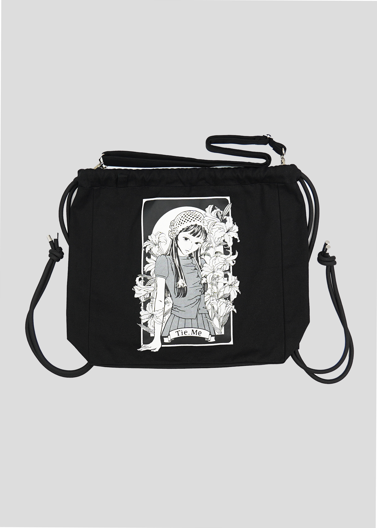 須藤はる奈×Tie.Meコラボ 百合刺繍3Way Bag