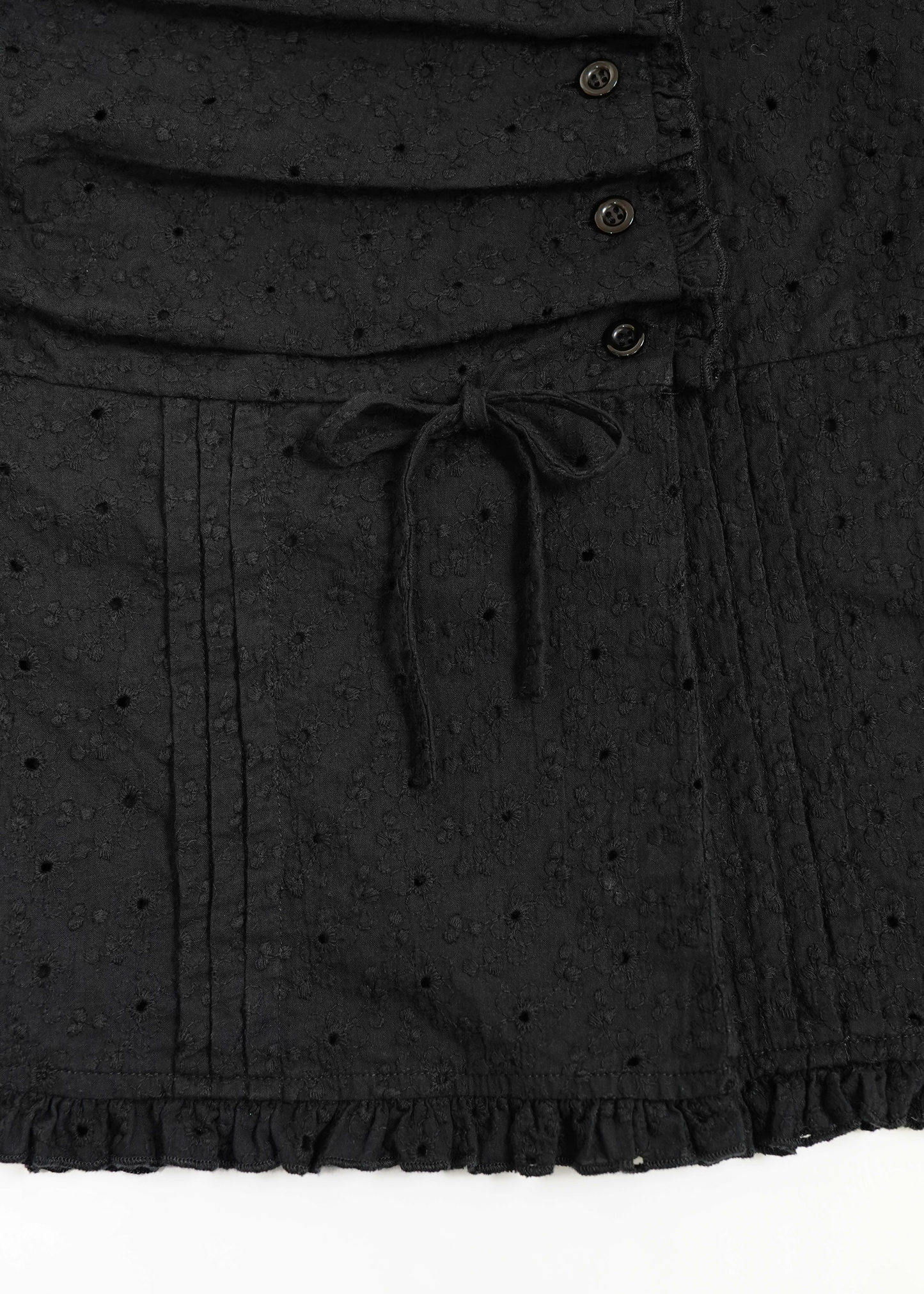 button up flora blouse