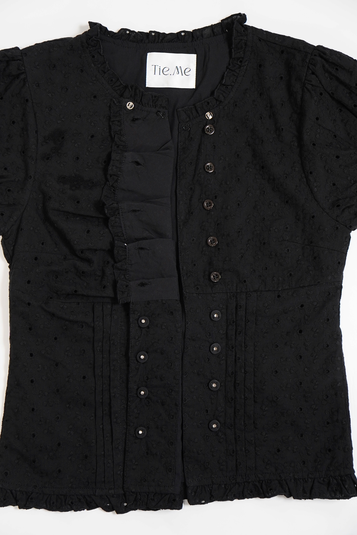button up flora blouse