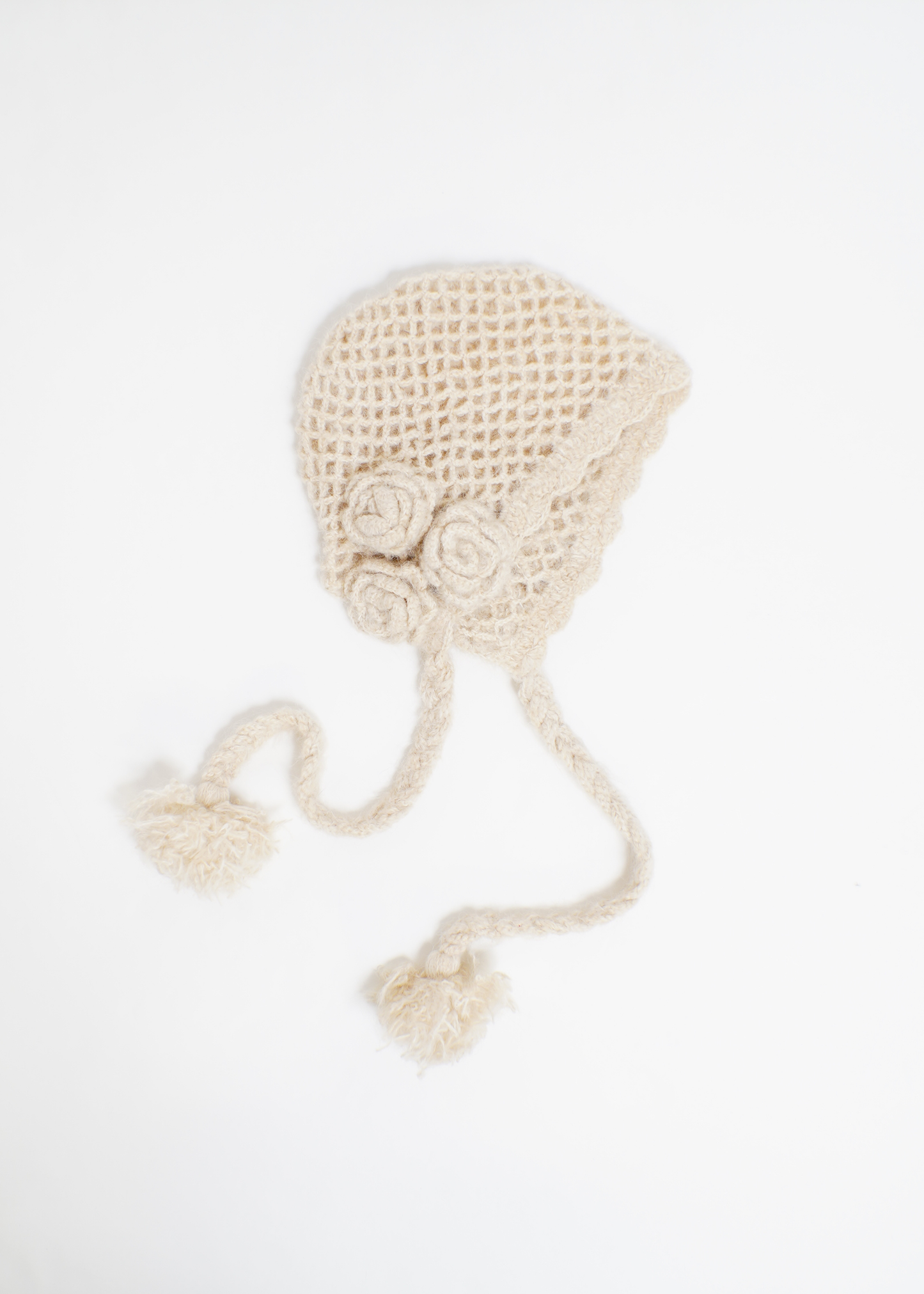 handmade rose beanie