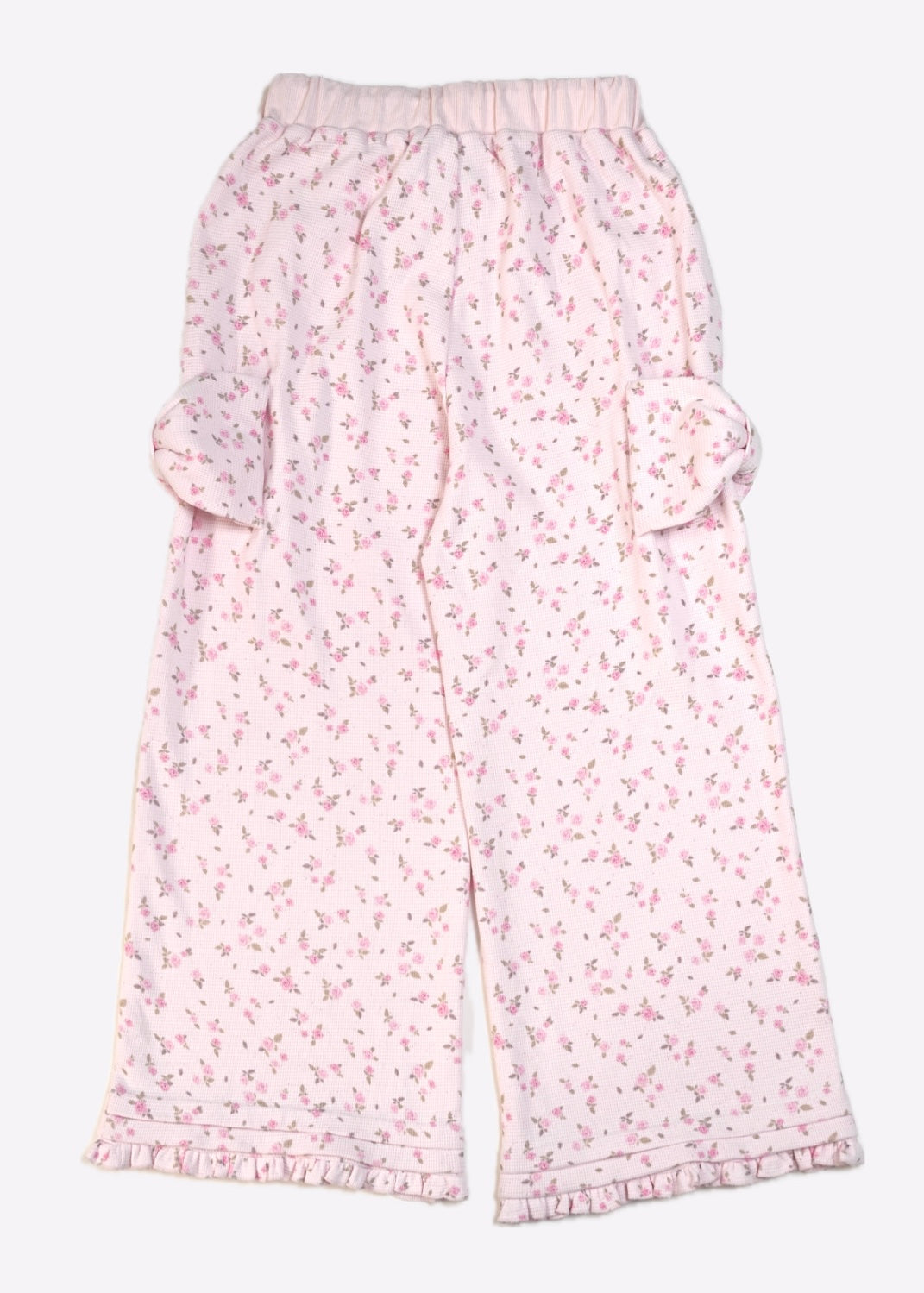 flower waffle ribbonful lounge pants