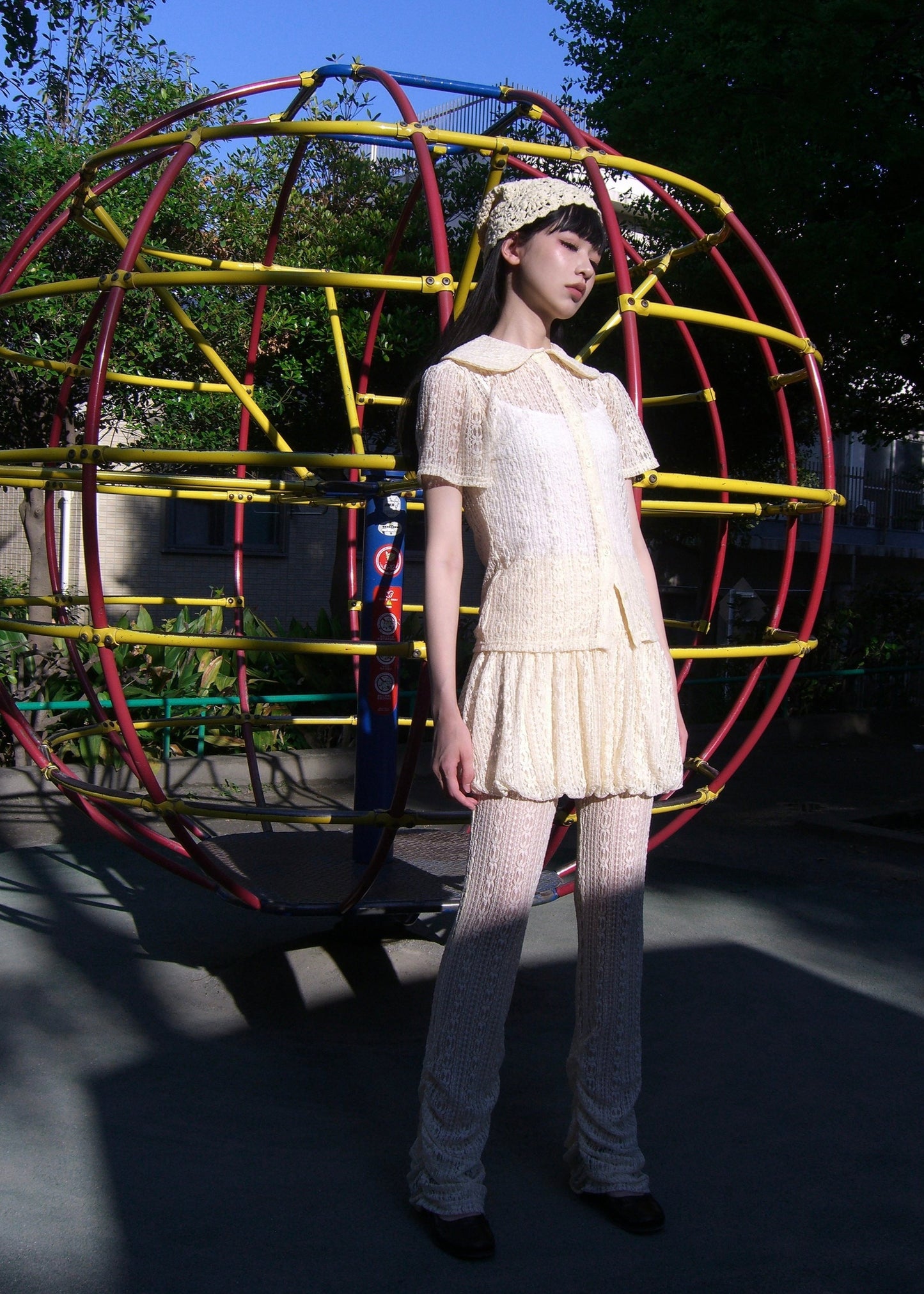 「want to be with lace」blouse