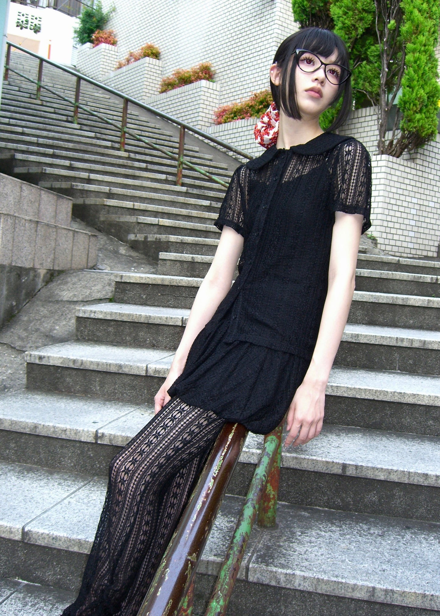 「want to be with lace」blouse