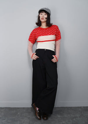 color dot short knit
