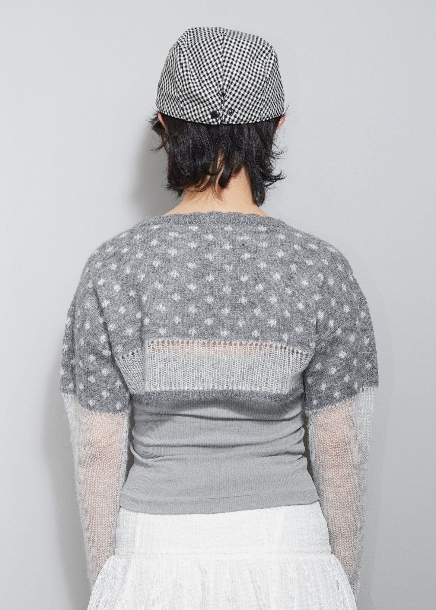 color dot short knit