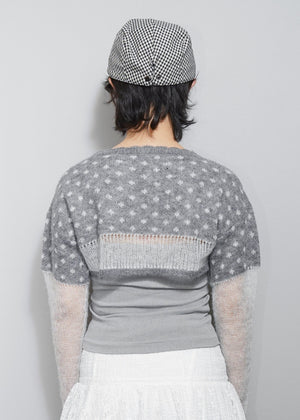 color dot short knit