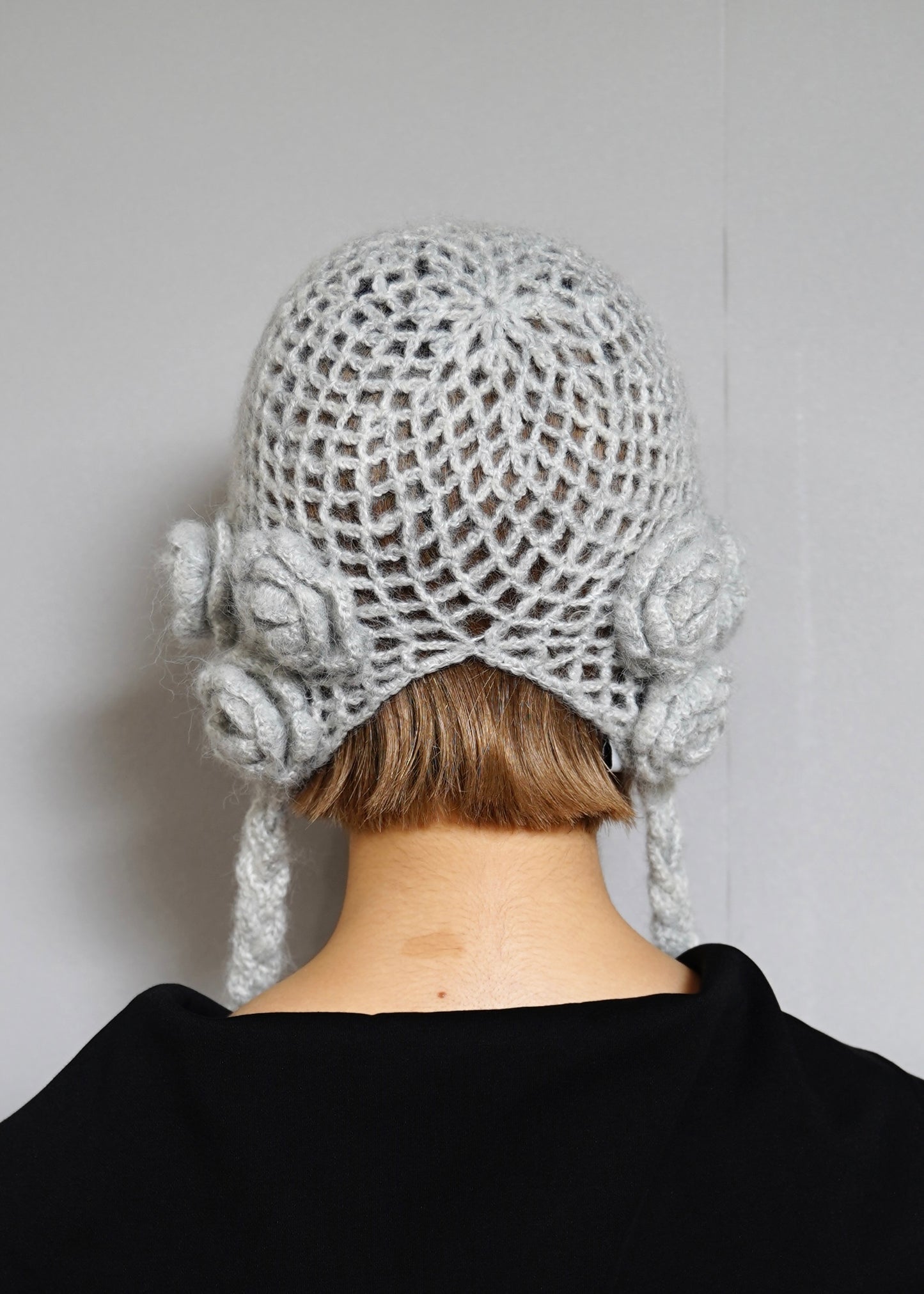 handmade rose beanie