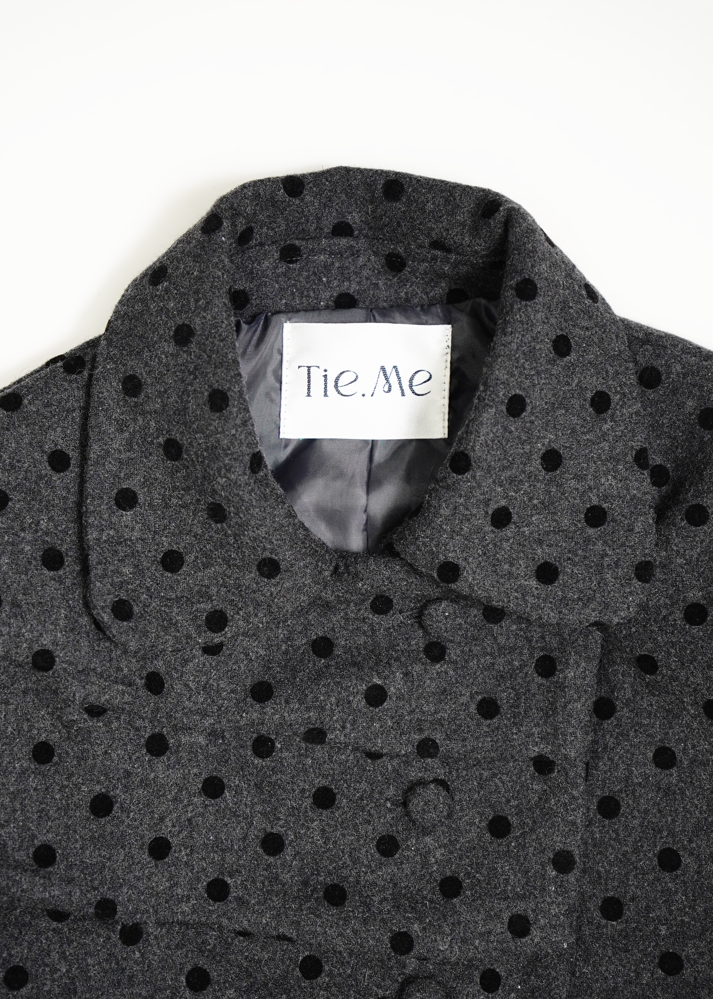 button up wool jacket-DOT