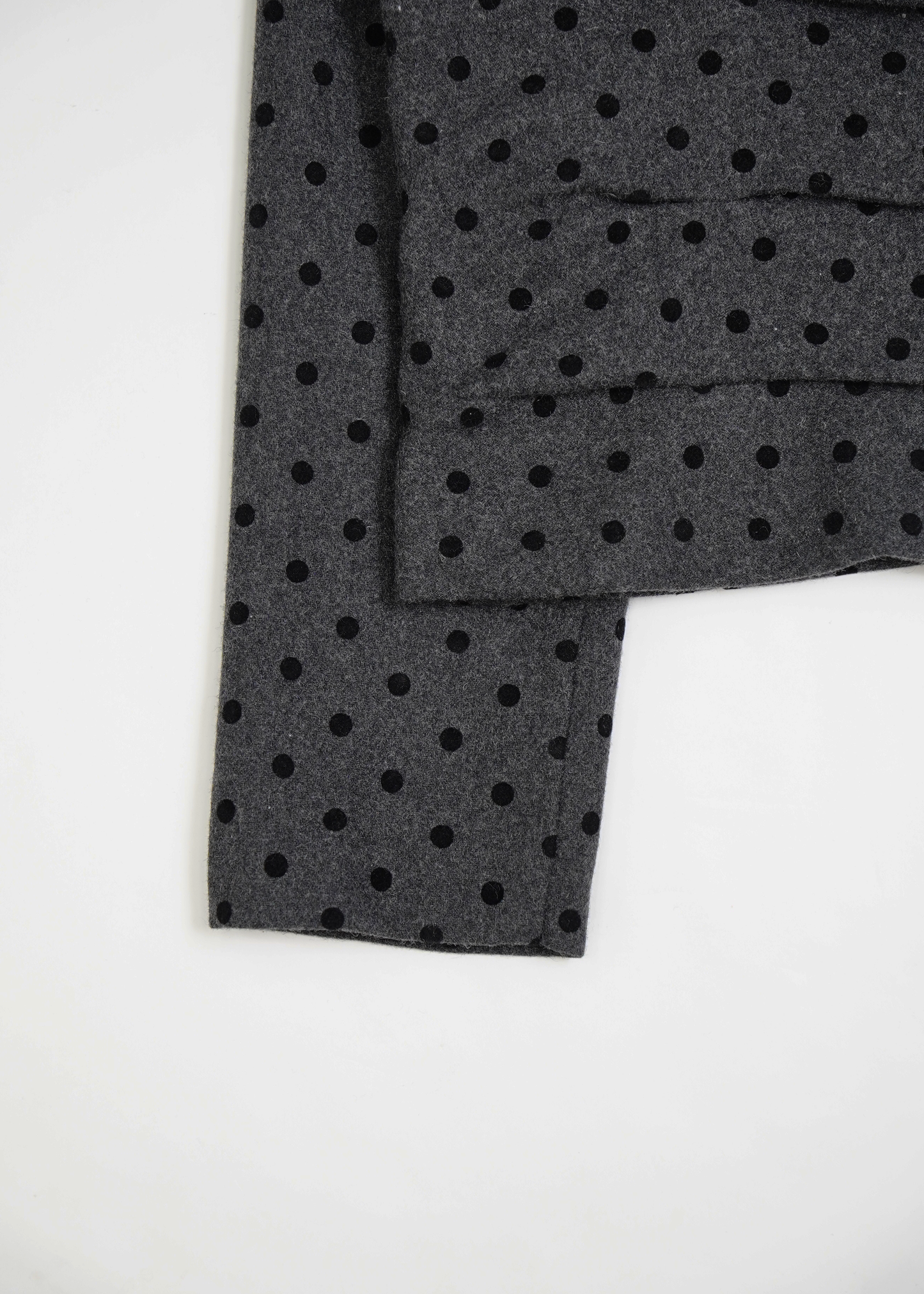 button up wool jacket-DOT