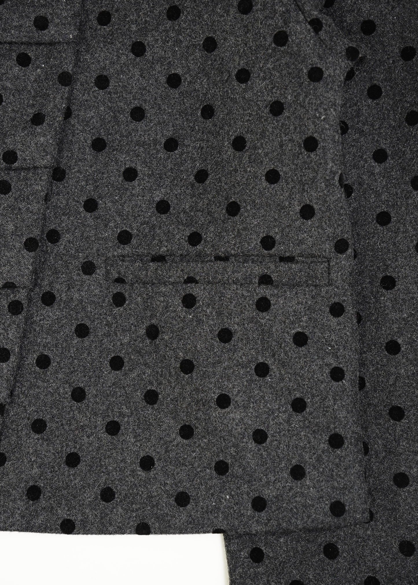 button up wool jacket-DOT