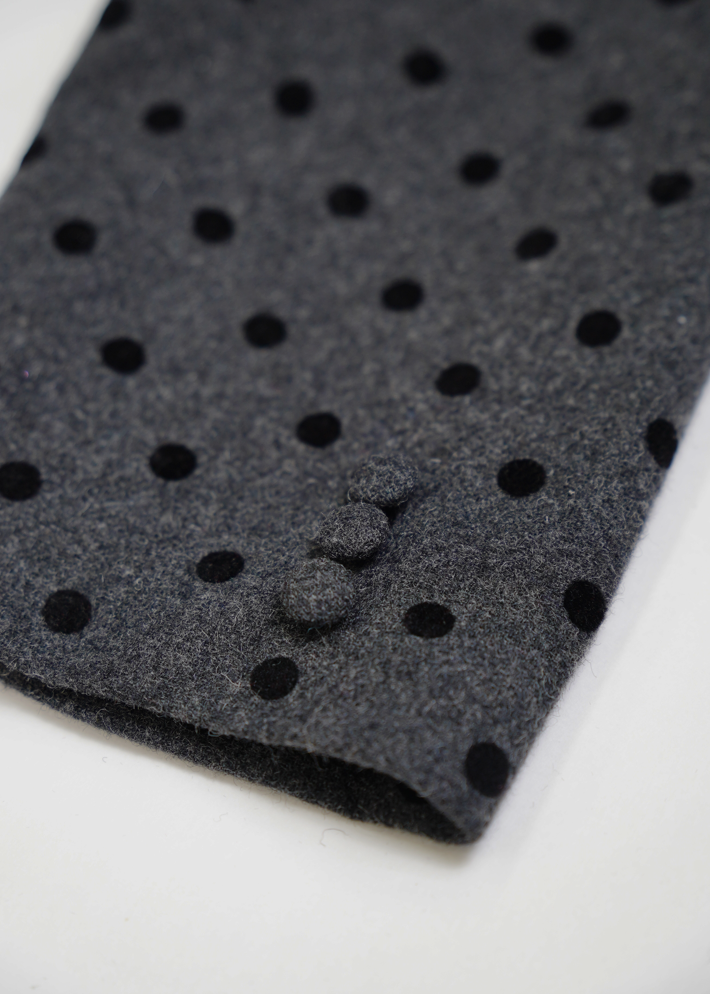button up wool jacket-DOT