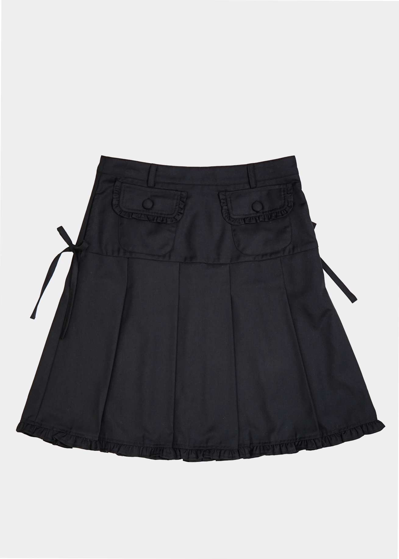 pleated cargo skirt