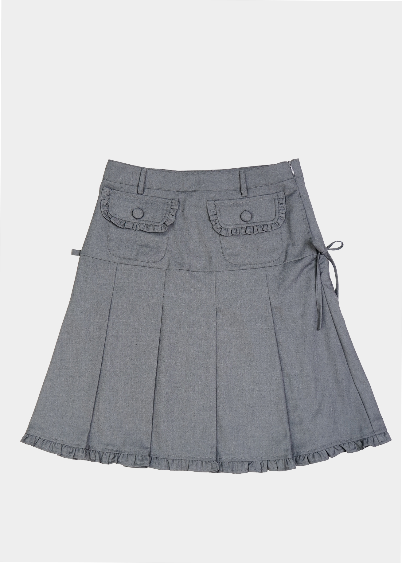 pleated cargo skirt