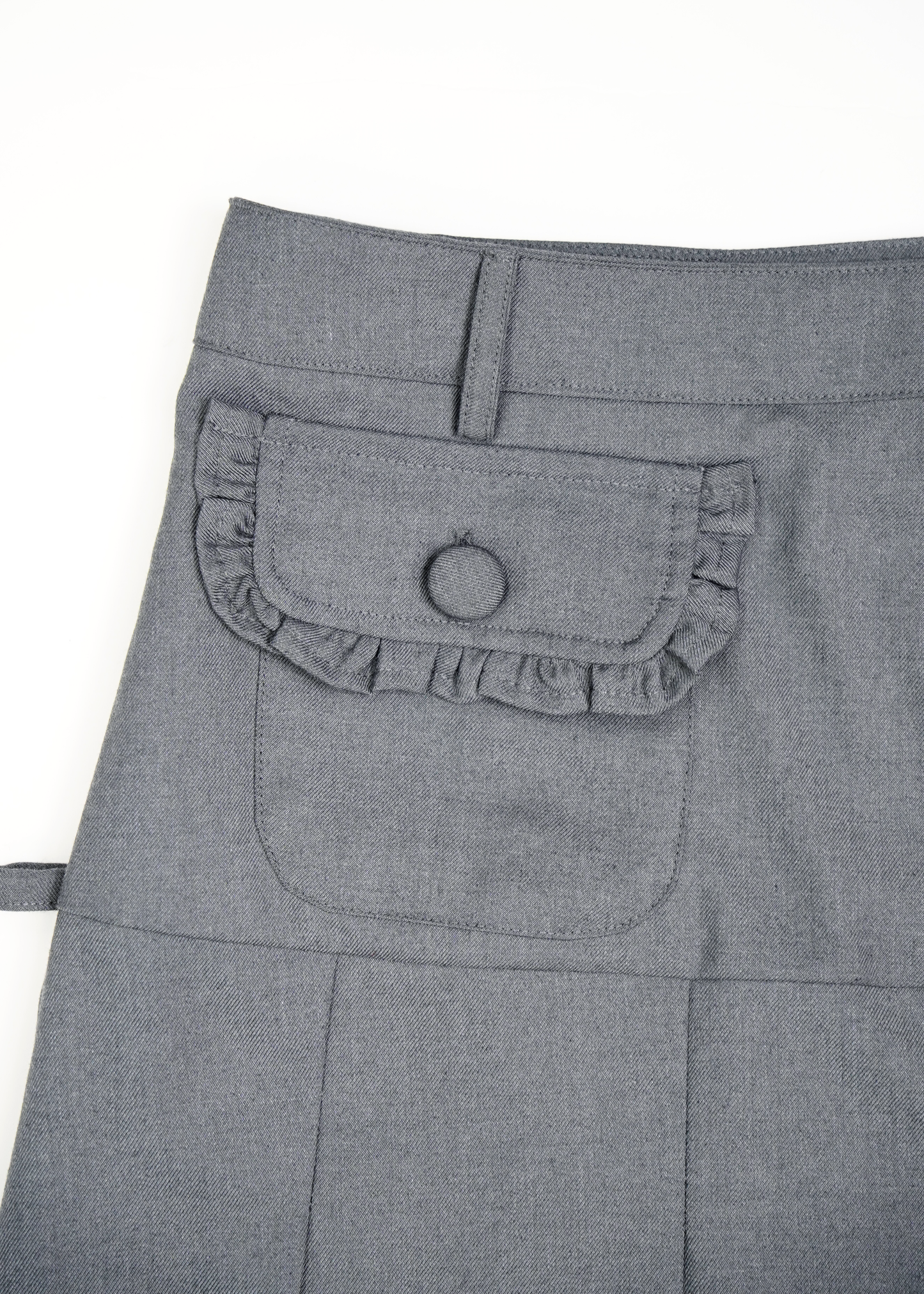pleated cargo skirt
