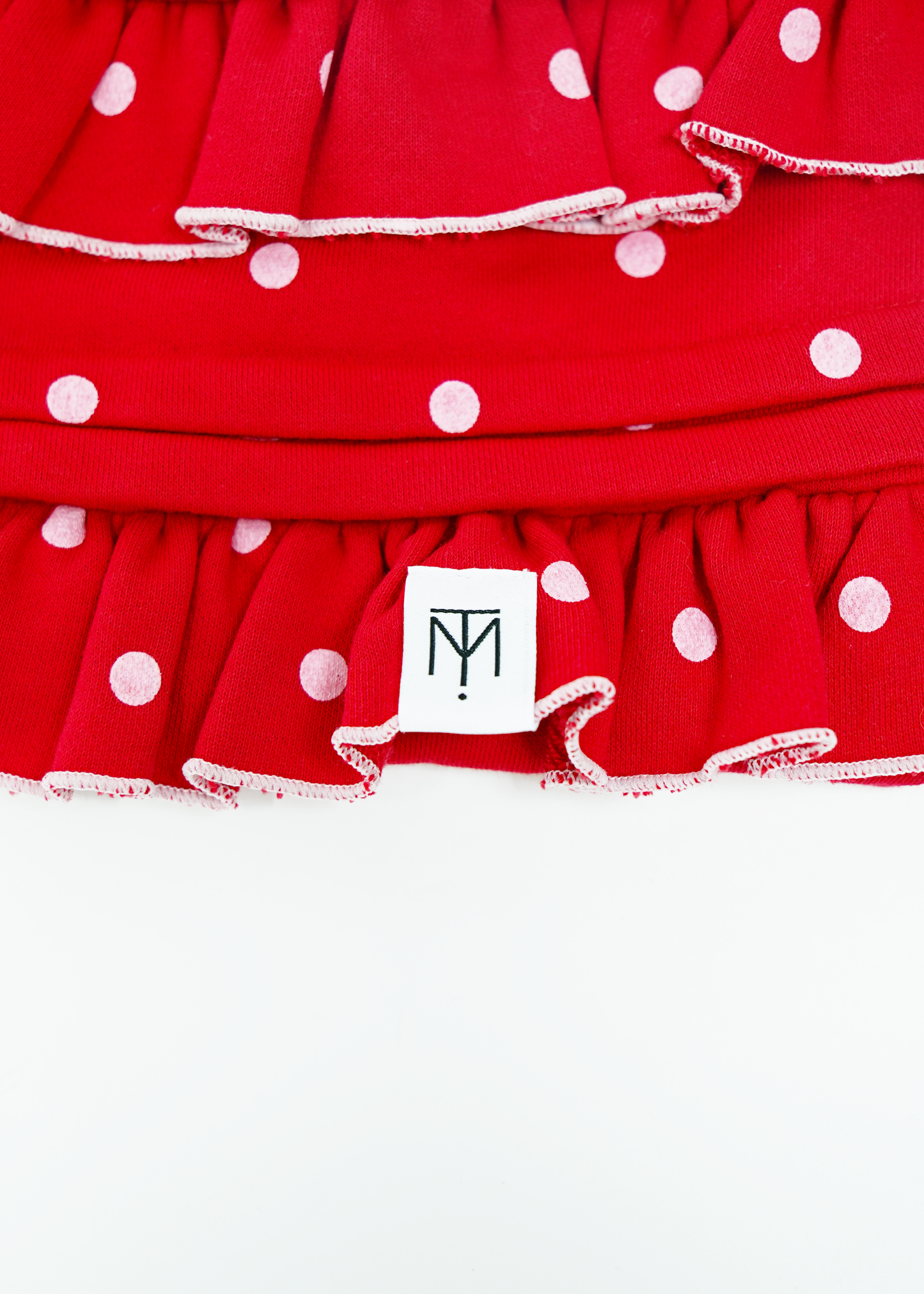 dot frill 2-way tote bag