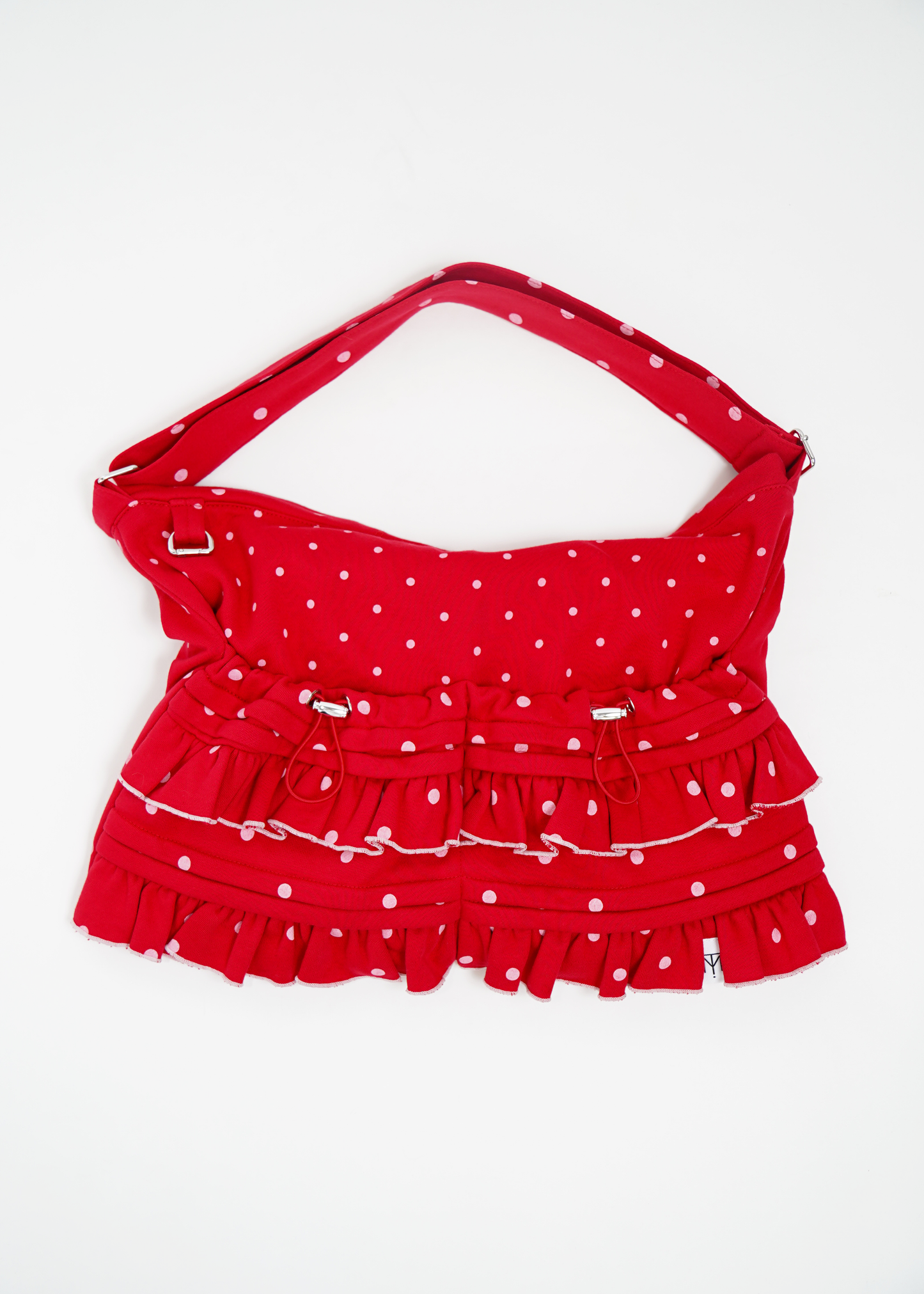 dot frill 2-way tote bag