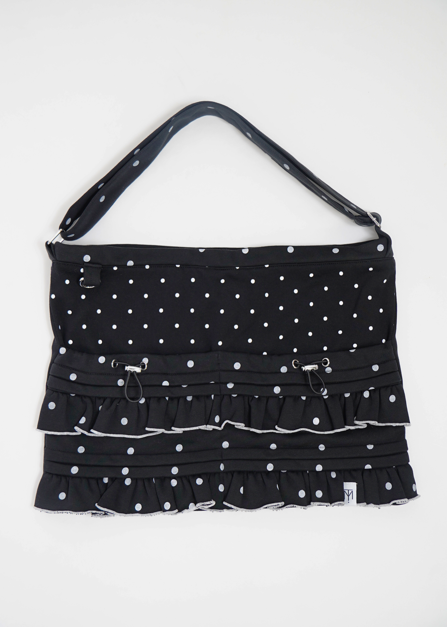 dot frill 2-way tote bag