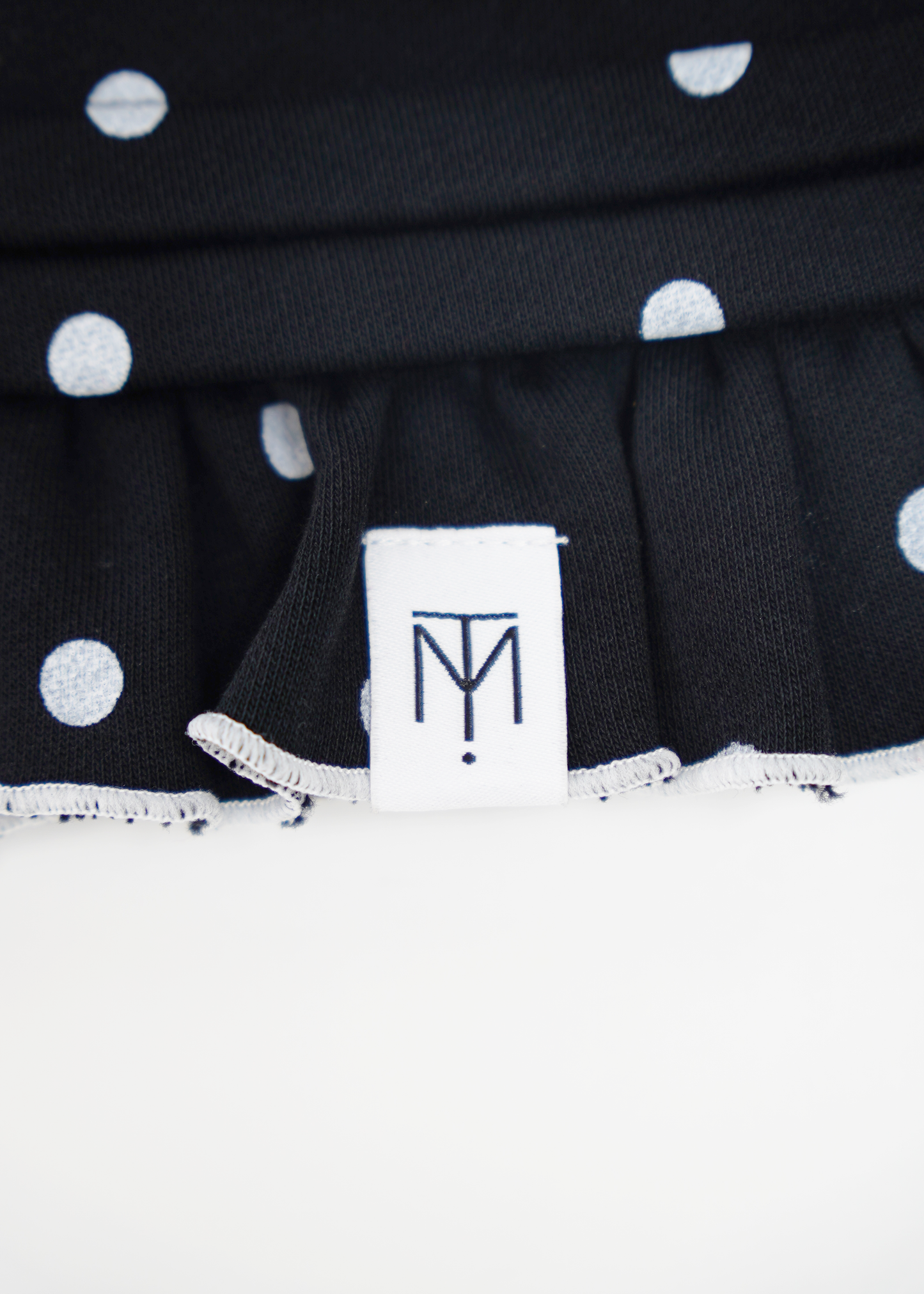 dot frill 2-way tote bag