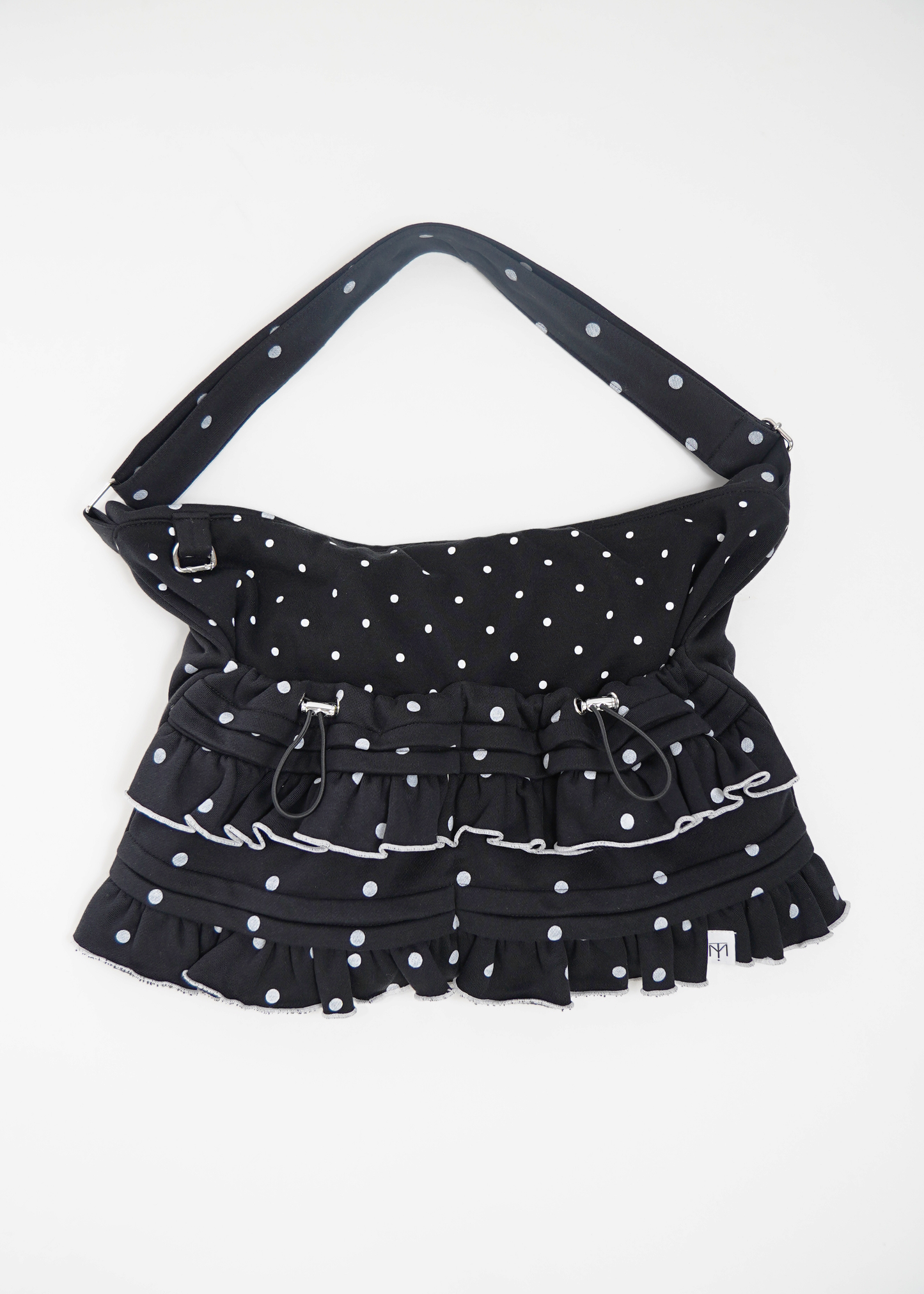 dot frill 2-way tote bag