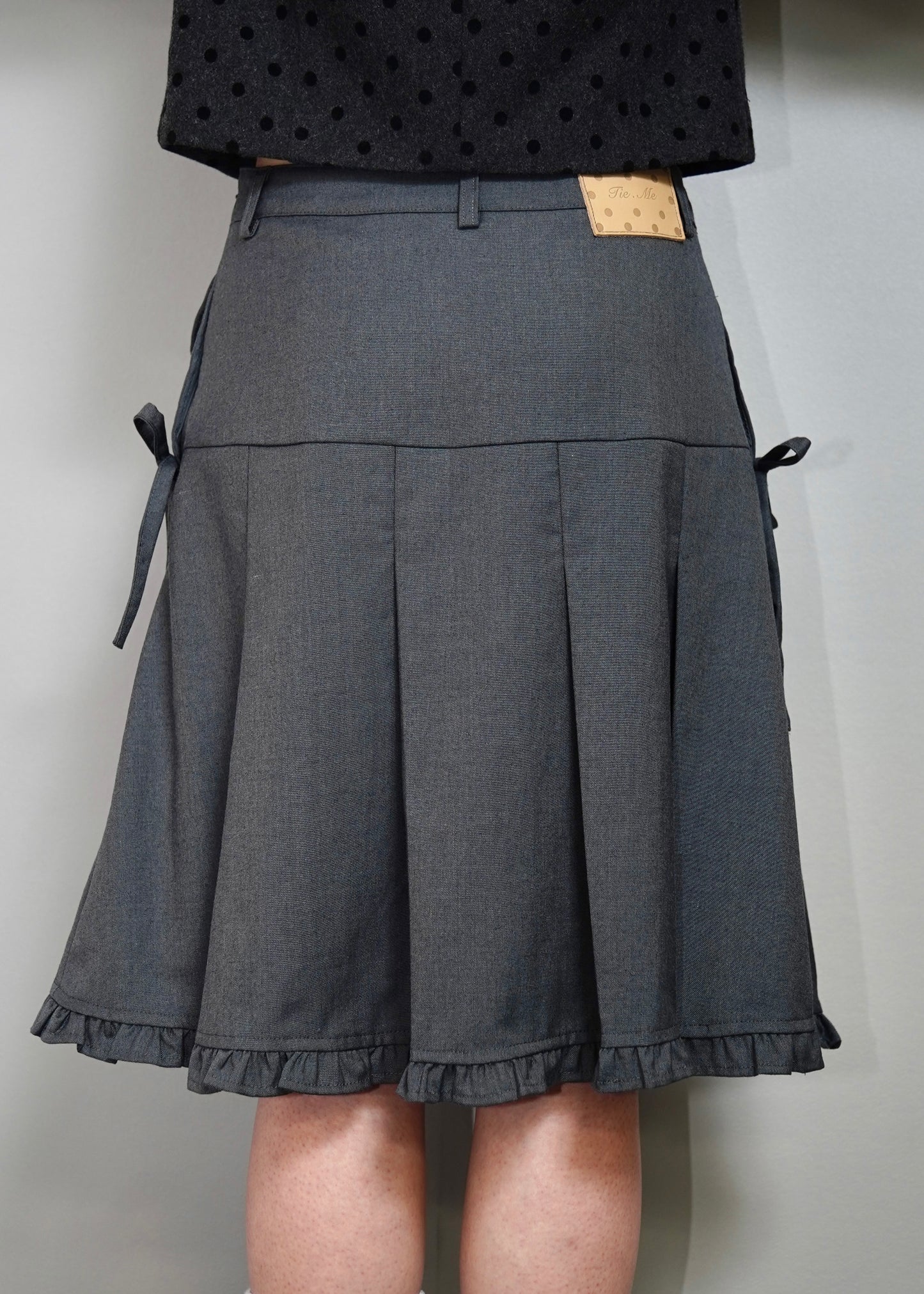 pleated cargo skirt