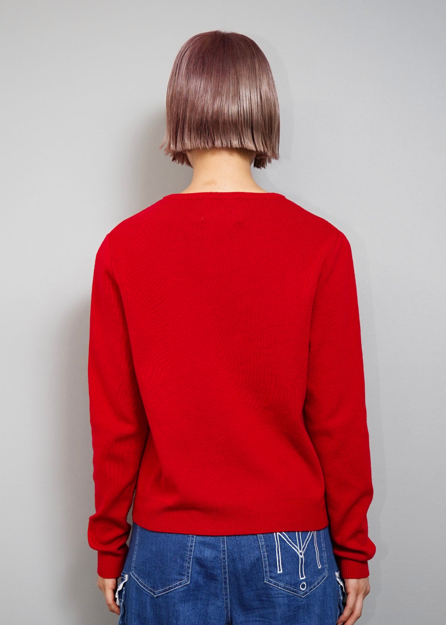 button up knit-boxy fit