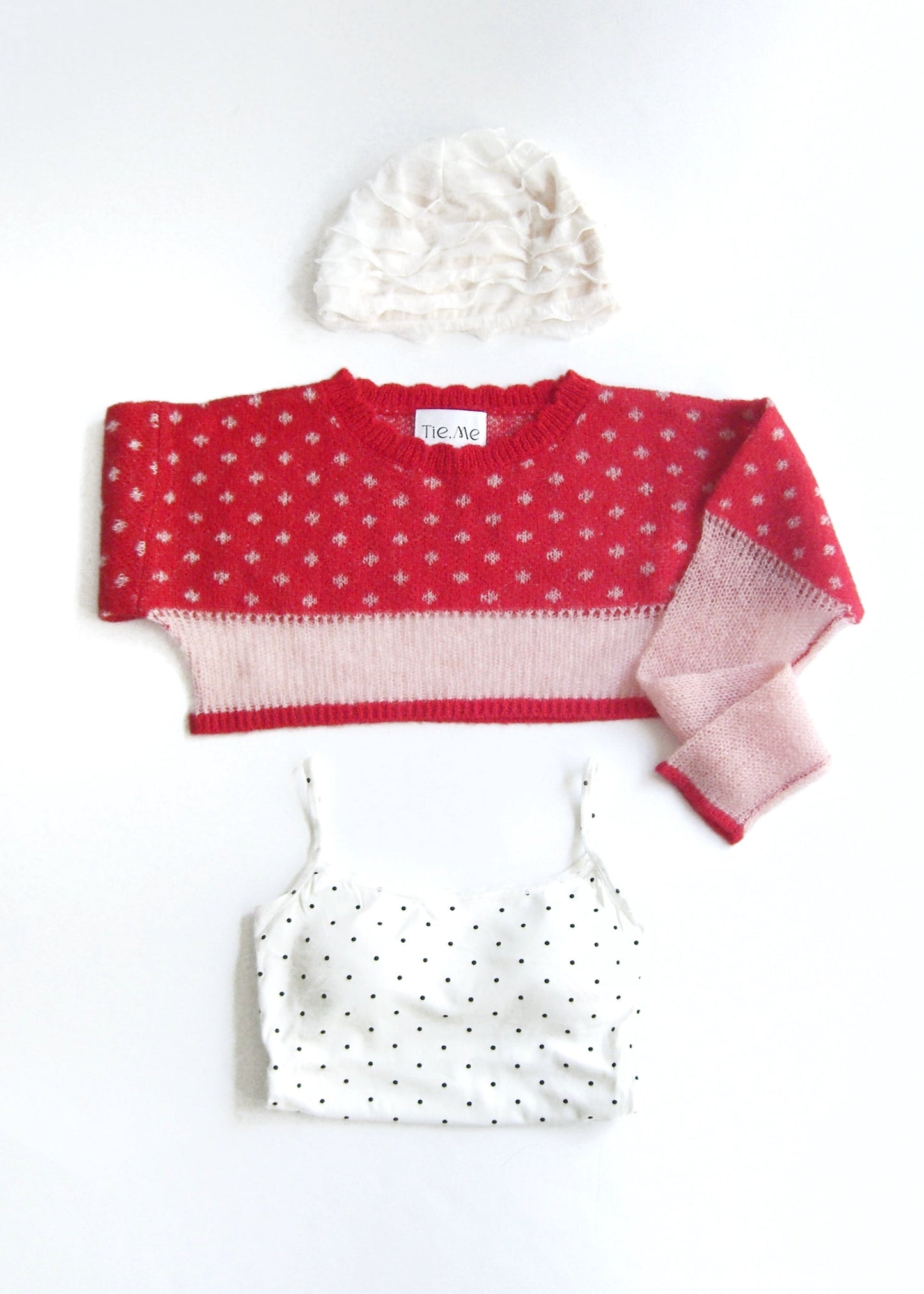 color dot short knit