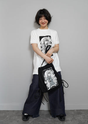 須藤はる奈×Tie.Meコラボ 百合刺繍3Way Bag