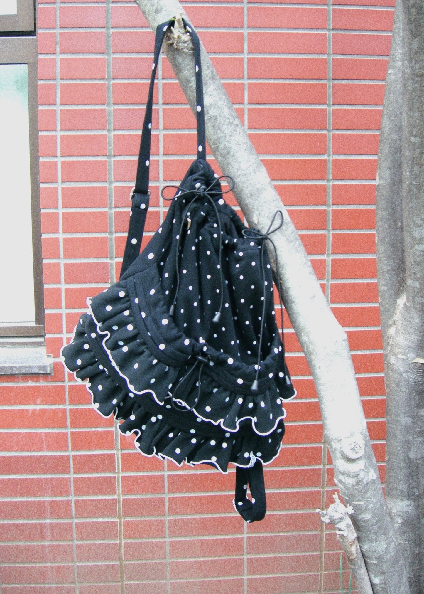 dot frill knapsack