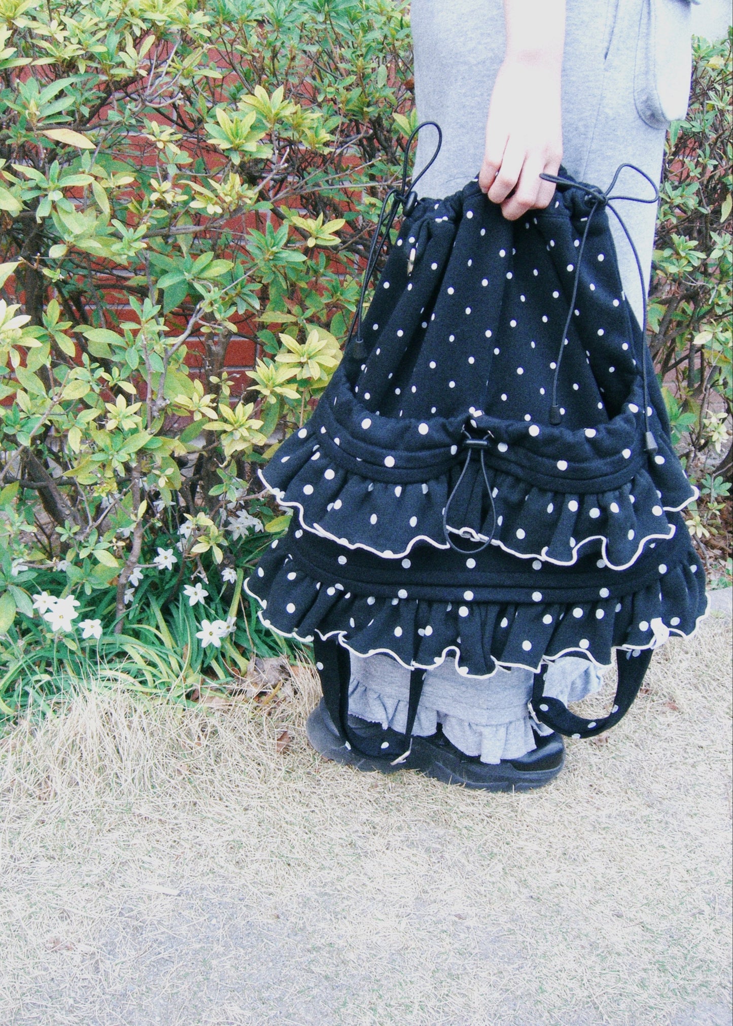 dot frill knapsack