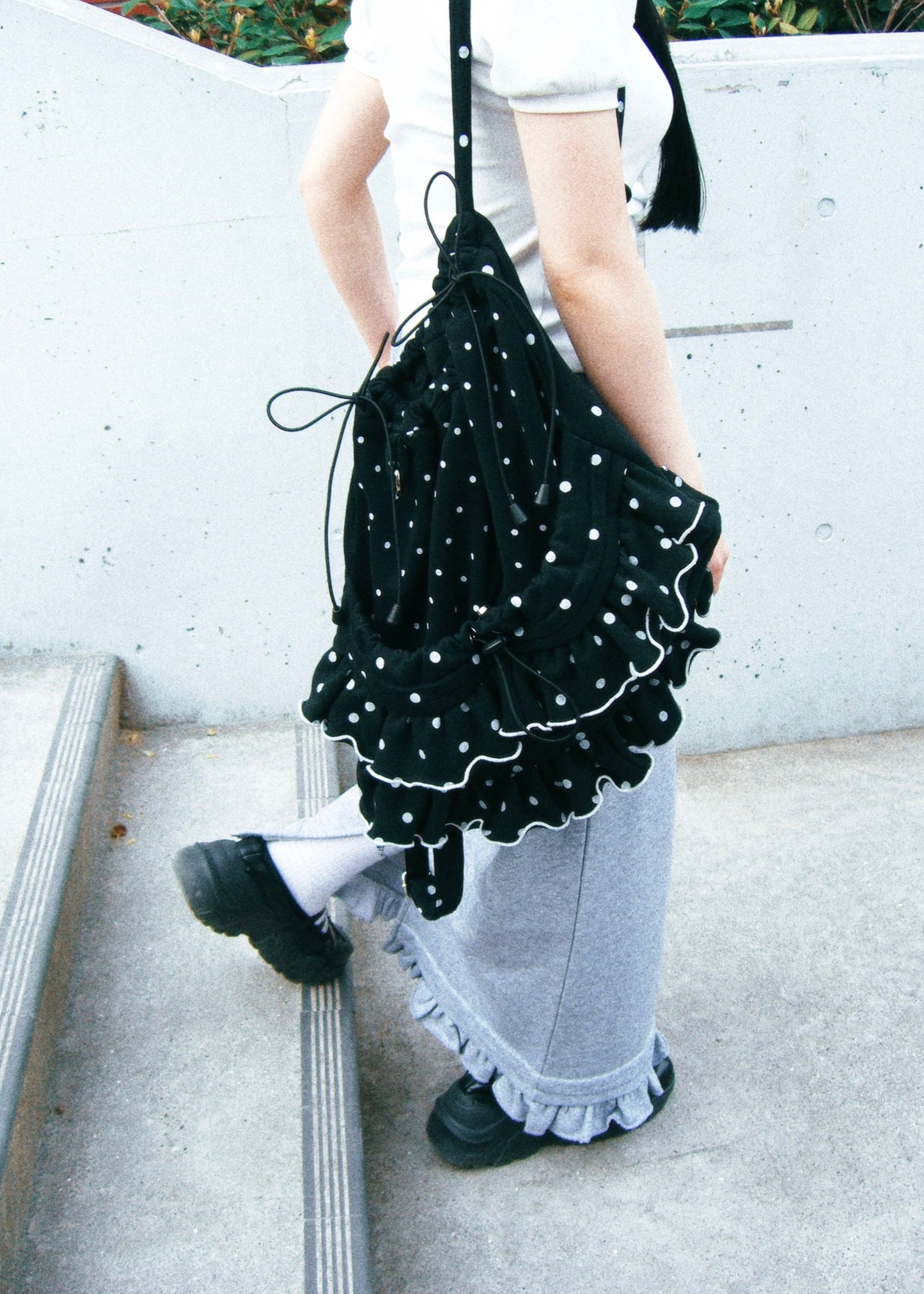dot frill knapsack