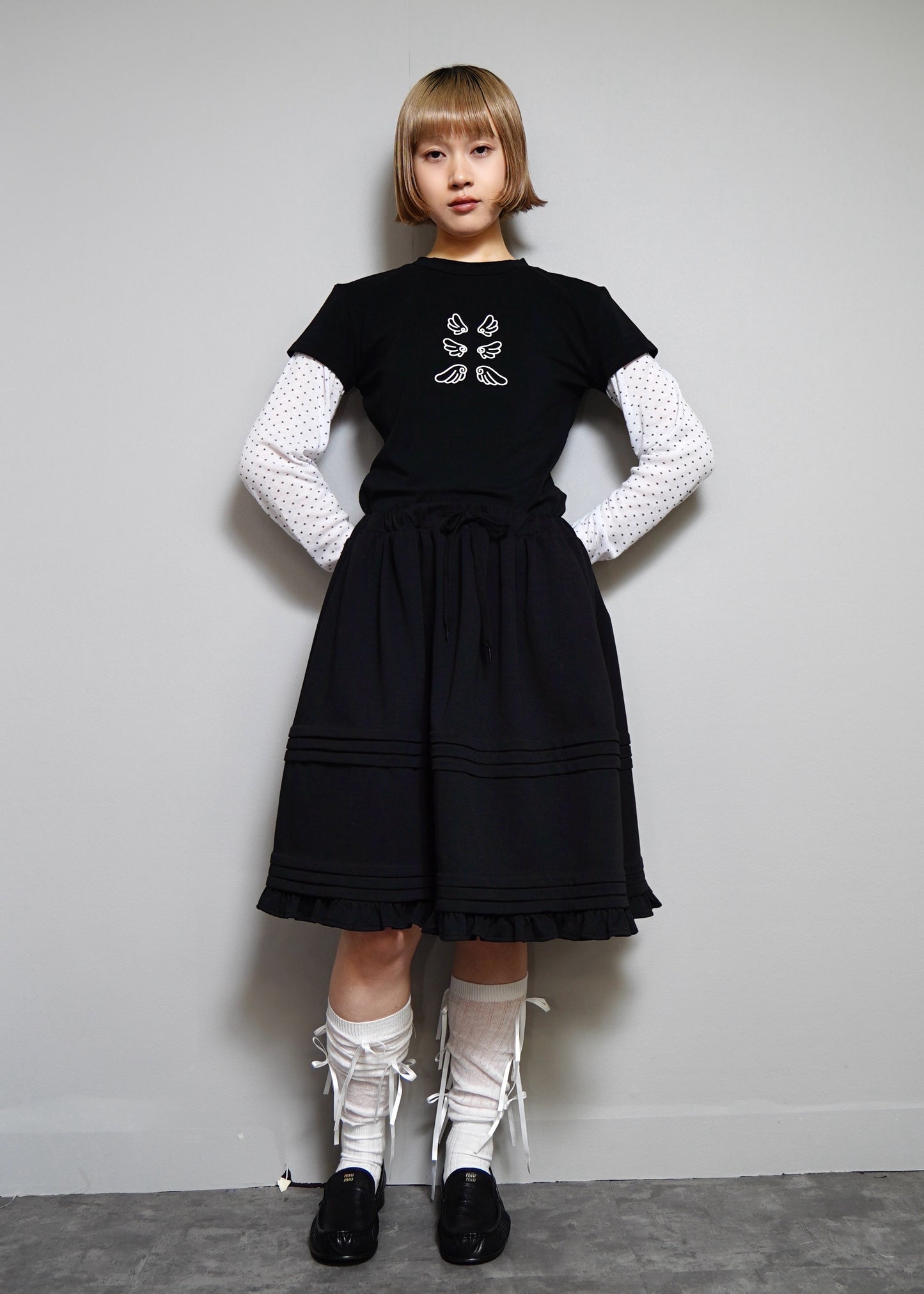 soft move midi skirt