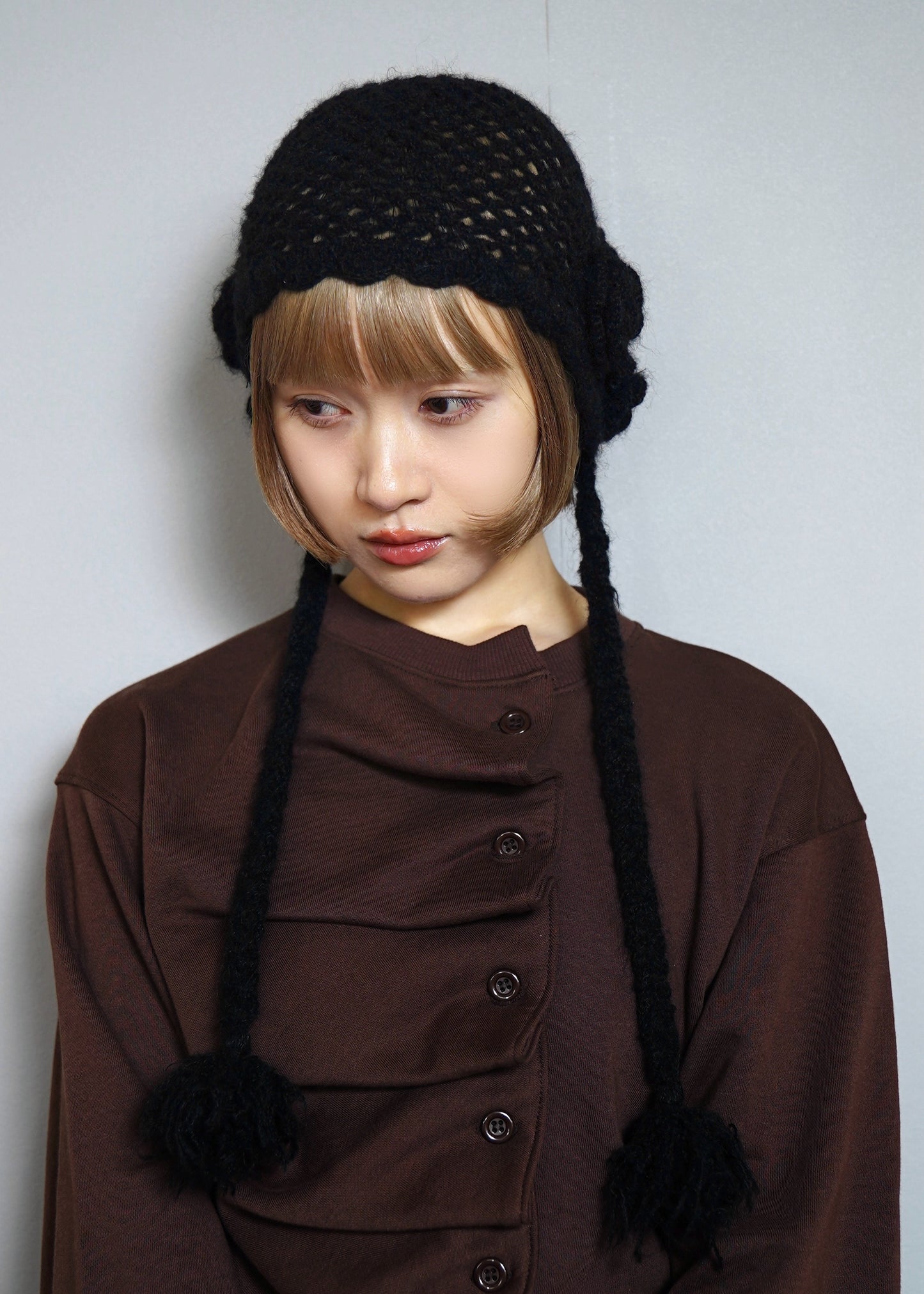 handmade rose beanie