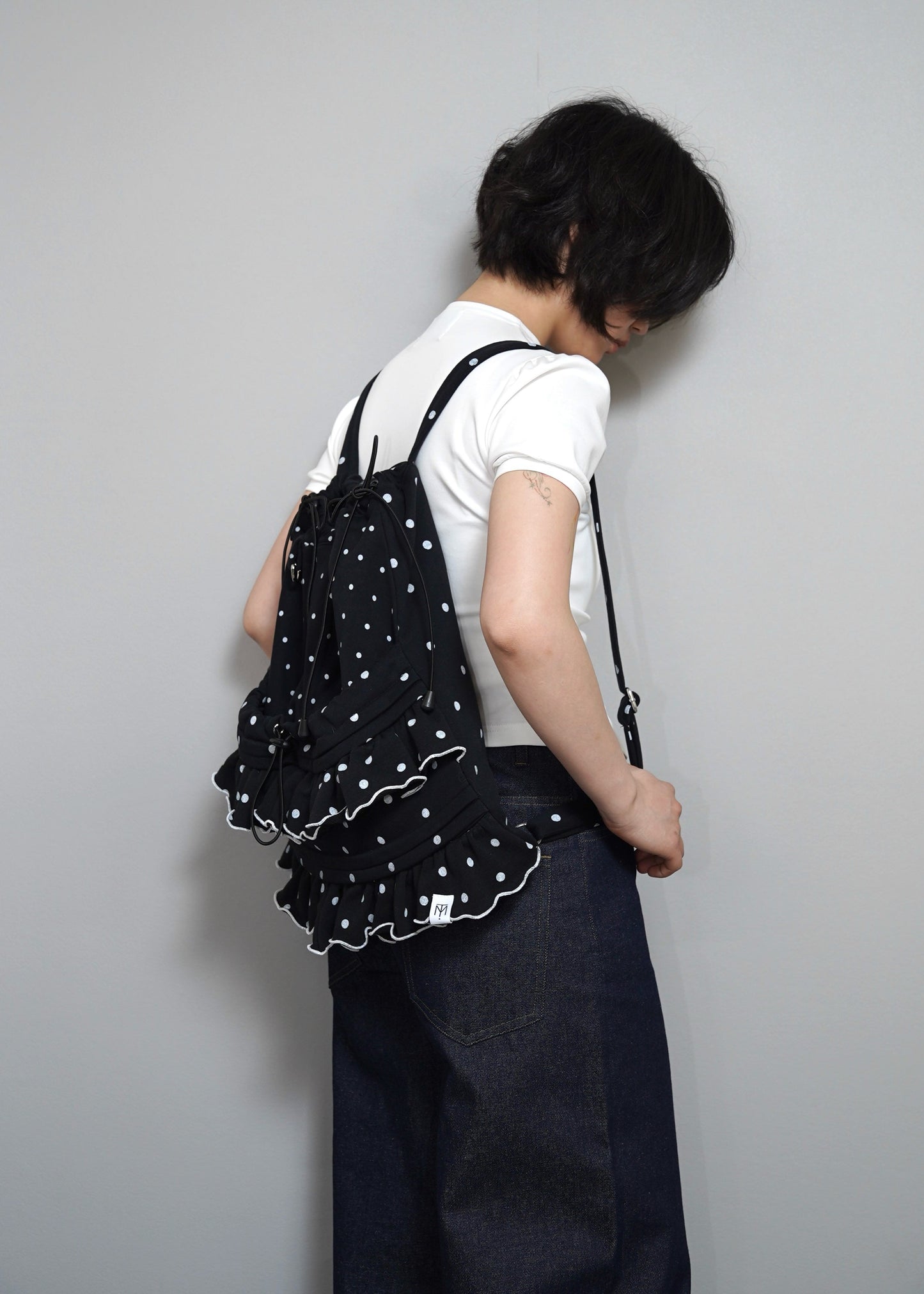 dot frill knapsack