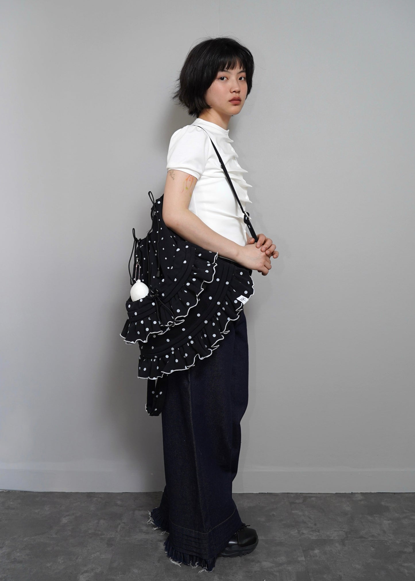 dot frill knapsack