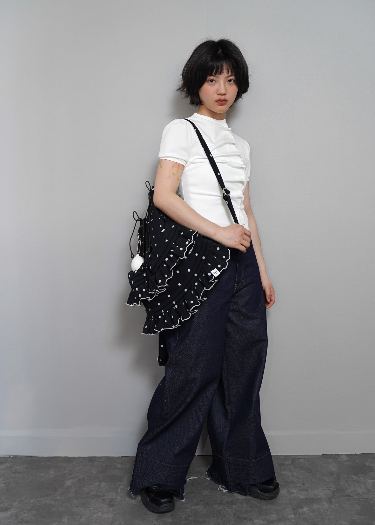 dot frill knapsack