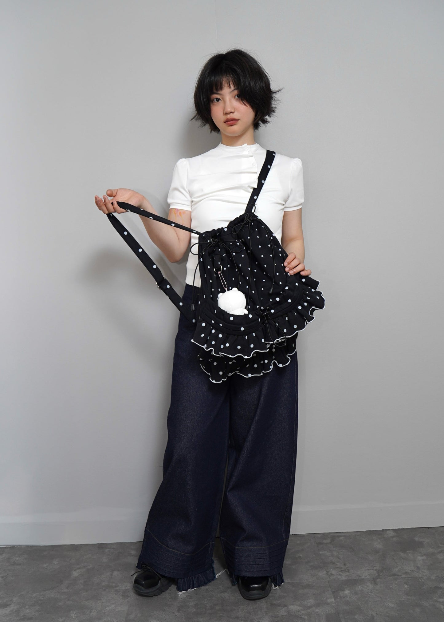 dot frill knapsack